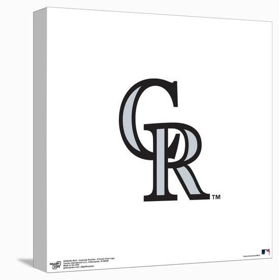 Gallery Pops MLB Colorado Rockies - Primary Club Logo Wall Art-Trends International-Stretched Canvas