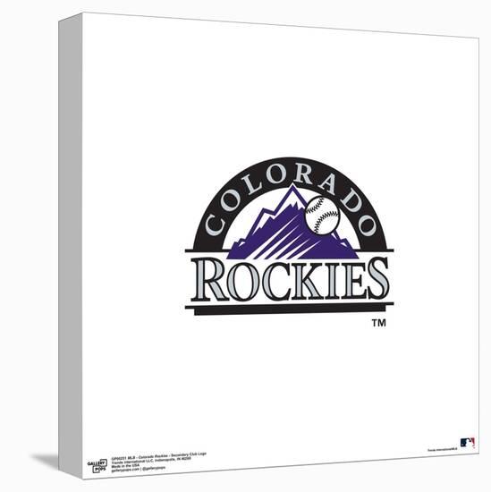 Gallery Pops MLB Colorado Rockies - Secondary Club Logo Wall Art-Trends International-Stretched Canvas