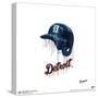 Gallery Pops MLB Detroit Tigers - Drip Helmet Wall Art-Trends International-Stretched Canvas