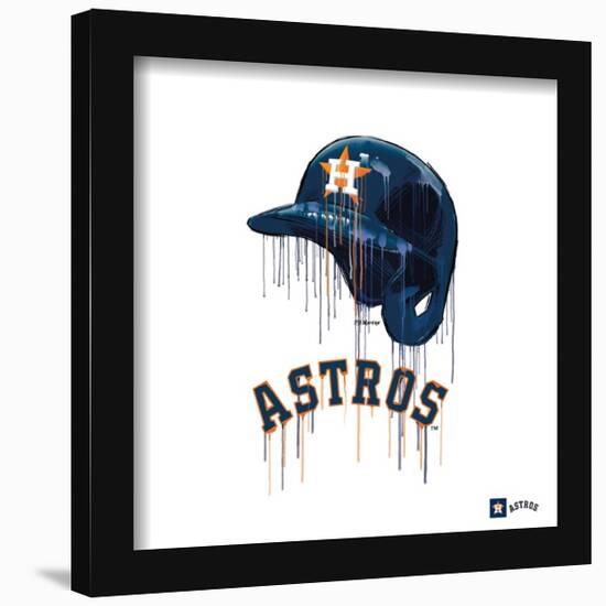 Gallery Pops MLB Houston Astros - Drip Helmet Wall Art-Trends International-Framed Gallery Pops