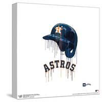 Gallery Pops MLB Houston Astros - Drip Helmet Wall Art-Trends International-Stretched Canvas