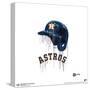 Gallery Pops MLB Houston Astros - Drip Helmet Wall Art-Trends International-Stretched Canvas