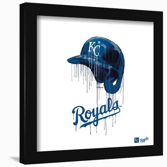 Gallery Pops MLB Kansas City Royals - Drip Helmet Wall Art-Trends International-Framed Gallery Pops