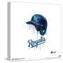 Gallery Pops MLB Kansas City Royals - Drip Helmet Wall Art-Trends International-Stretched Canvas