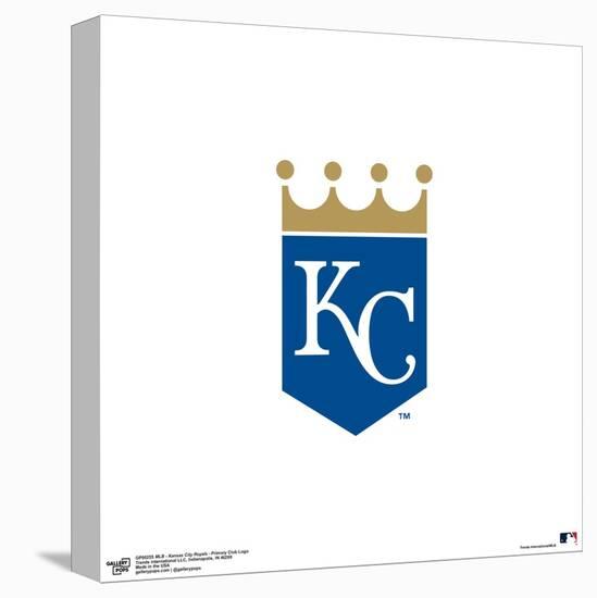 Gallery Pops MLB Kansas City Royals - Primary Club Logo Wall Art-Trends International-Stretched Canvas