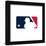 Gallery Pops MLB Logo - Batterman Wall Art-Trends International-Framed Gallery Pops