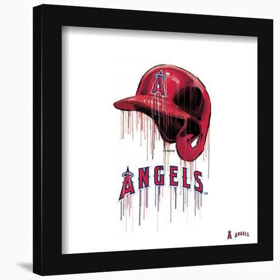 Gallery Pops MLB Los Angeles Angels - Drip Helmet Wall Art-Trends International-Framed Gallery Pops