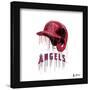 Gallery Pops MLB Los Angeles Angels - Drip Helmet Wall Art-Trends International-Framed Gallery Pops