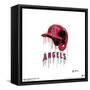 Gallery Pops MLB Los Angeles Angels - Drip Helmet Wall Art-Trends International-Framed Stretched Canvas