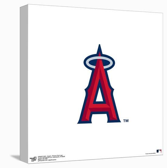 Gallery Pops MLB Los Angeles Angels - Primary Club Logo Wall Art-Trends International-Stretched Canvas