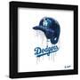 Gallery Pops MLB Los Angeles Dodgers - Drip Helmet Wall Art-Trends International-Framed Gallery Pops