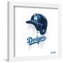 Gallery Pops MLB Los Angeles Dodgers - Drip Helmet Wall Art-Trends International-Framed Gallery Pops