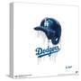 Gallery Pops MLB Los Angeles Dodgers - Drip Helmet Wall Art-Trends International-Stretched Canvas