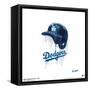 Gallery Pops MLB Los Angeles Dodgers - Drip Helmet Wall Art-Trends International-Framed Stretched Canvas