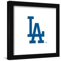 Gallery Pops MLB Los Angeles Dodgers - Jersey Sleeve Logo Wall Art-Trends International-Framed Gallery Pops