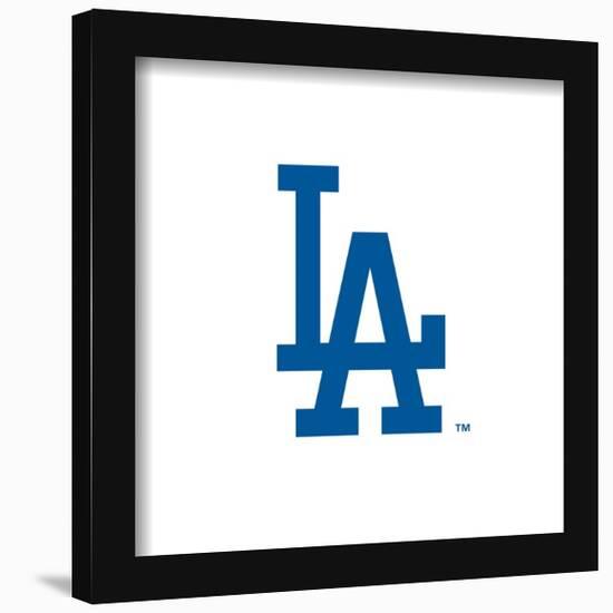 Gallery Pops MLB Los Angeles Dodgers - Jersey Sleeve Logo Wall Art-Trends International-Framed Gallery Pops