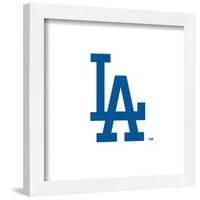 Gallery Pops MLB Los Angeles Dodgers - Jersey Sleeve Logo Wall Art-Trends International-Framed Gallery Pops