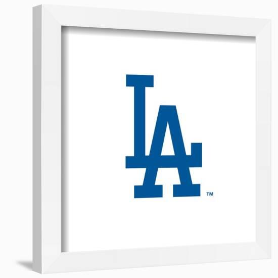 Gallery Pops MLB Los Angeles Dodgers - Jersey Sleeve Logo Wall Art-Trends International-Framed Gallery Pops