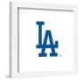 Gallery Pops MLB Los Angeles Dodgers - Jersey Sleeve Logo Wall Art-Trends International-Framed Gallery Pops