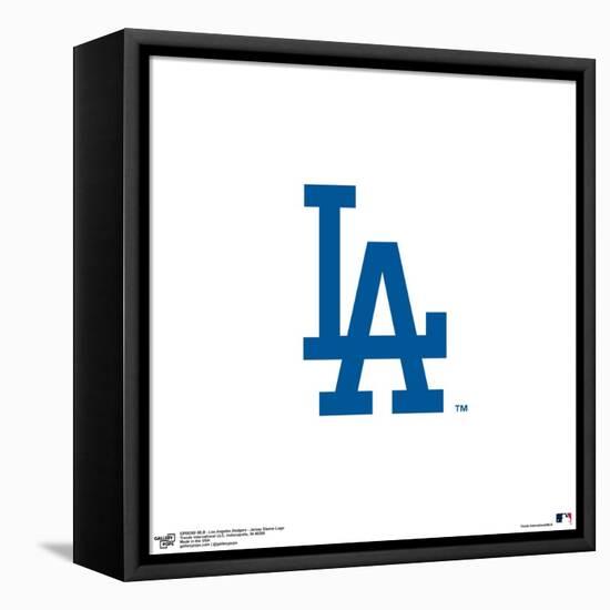 Gallery Pops MLB Los Angeles Dodgers - Jersey Sleeve Logo Wall Art-Trends International-Framed Stretched Canvas