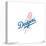 Gallery Pops MLB Los Angeles Dodgers - Primary Club Logo Wall Art-Trends International-Stretched Canvas