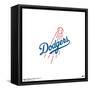 Gallery Pops MLB Los Angeles Dodgers - Primary Club Logo Wall Art-Trends International-Framed Stretched Canvas