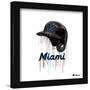 Gallery Pops MLB Miami Marlins - Drip Helmet Wall Art-Trends International-Framed Gallery Pops