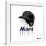 Gallery Pops MLB Miami Marlins - Drip Helmet Wall Art-Trends International-Framed Gallery Pops