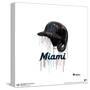 Gallery Pops MLB Miami Marlins - Drip Helmet Wall Art-Trends International-Stretched Canvas