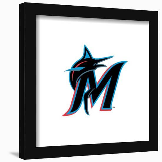Gallery Pops MLB Miami Marlins - Secondary Club Logo Wall Art-Trends International-Framed Gallery Pops