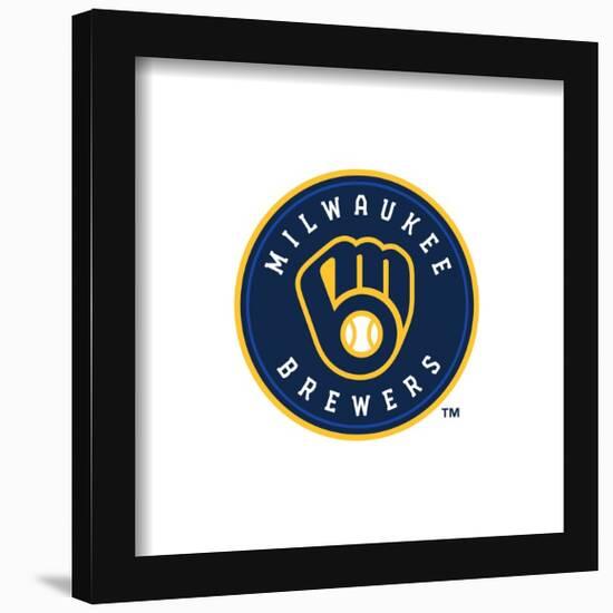 Gallery Pops MLB Milwaukee Brewers - Primary Club Logo Wall Art-Trends International-Framed Gallery Pops