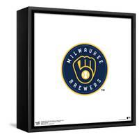 Gallery Pops MLB Milwaukee Brewers - Primary Club Logo Wall Art-Trends International-Framed Stretched Canvas