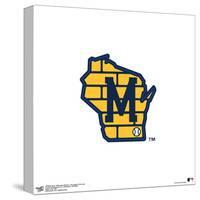 Gallery Pops MLB Milwaukee Brewers - Secondary Club Logo Wall Art-Trends International-Stretched Canvas