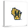 Gallery Pops MLB Milwaukee Brewers - Secondary Club Logo Wall Art-Trends International-Stretched Canvas