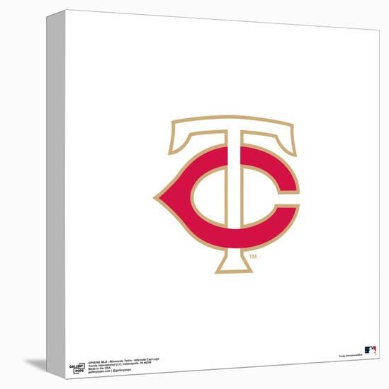 Gallery Pops MLB Minnesota Twins - Alternate Cap Logo Wall Art-Trends International-Stretched Canvas