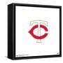 Gallery Pops MLB Minnesota Twins - Alternate Cap Logo Wall Art-Trends International-Framed Stretched Canvas