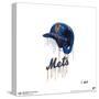 Gallery Pops MLB New York Mets - Drip Helmet Wall Art-Trends International-Stretched Canvas