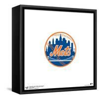 Gallery Pops MLB New York Mets - Primary Club Logo Wall Art-Trends International-Framed Stretched Canvas