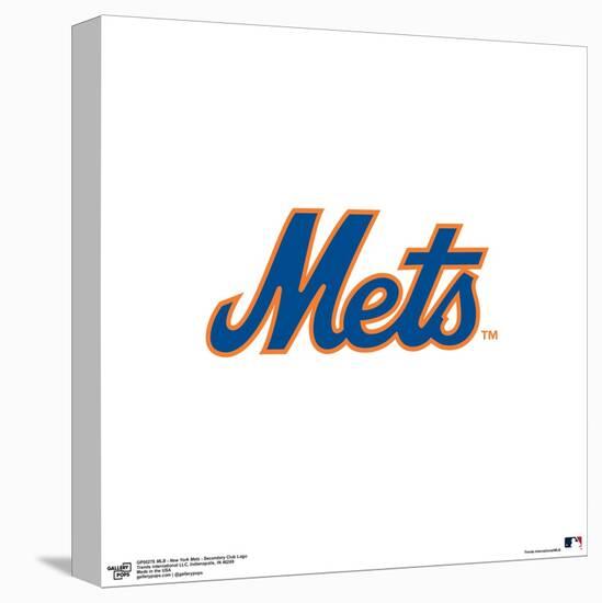 Gallery Pops MLB New York Mets - Secondary Club Logo Wall Art-Trends International-Stretched Canvas