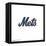 Gallery Pops MLB New York Mets - Secondary Club Logo Wall Art-Trends International-Framed Stretched Canvas