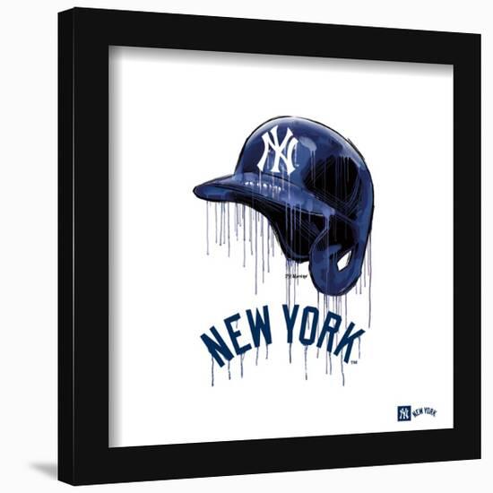 Gallery Pops MLB New York Yankees - Drip Helmet Wall Art-Trends International-Framed Gallery Pops