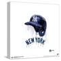 Gallery Pops MLB New York Yankees - Drip Helmet Wall Art-Trends International-Stretched Canvas