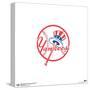Gallery Pops MLB New York Yankees - Primary Club Logo Wall Art-Trends International-Stretched Canvas