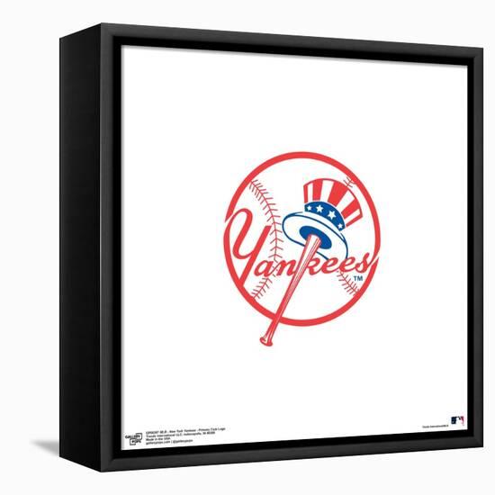 Gallery Pops MLB New York Yankees - Primary Club Logo Wall Art-Trends International-Framed Stretched Canvas