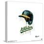 Gallery Pops MLB Oakland Athletics - Drip Helmet Wall Art-Trends International-Stretched Canvas