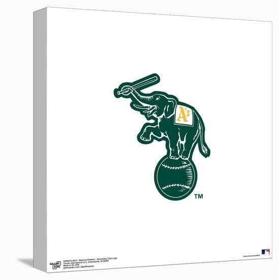 Gallery Pops MLB Oakland Athletics - Secondary Club Logo Wall Art-Trends International-Stretched Canvas