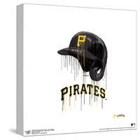 Gallery Pops MLB Pittsburgh Pirates - Drip Helmet Wall Art-Trends International-Stretched Canvas