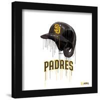 Gallery Pops MLB San Diego Padres - Drip Helmet Wall Art-Trends International-Framed Gallery Pops