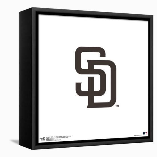 Gallery Pops MLB San Diego Padres - Primary Club Logo Wall Art-Trends International-Framed Stretched Canvas