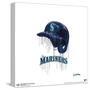 Gallery Pops MLB Seattle Mariners - Drip Helmet Wall Art-Trends International-Stretched Canvas